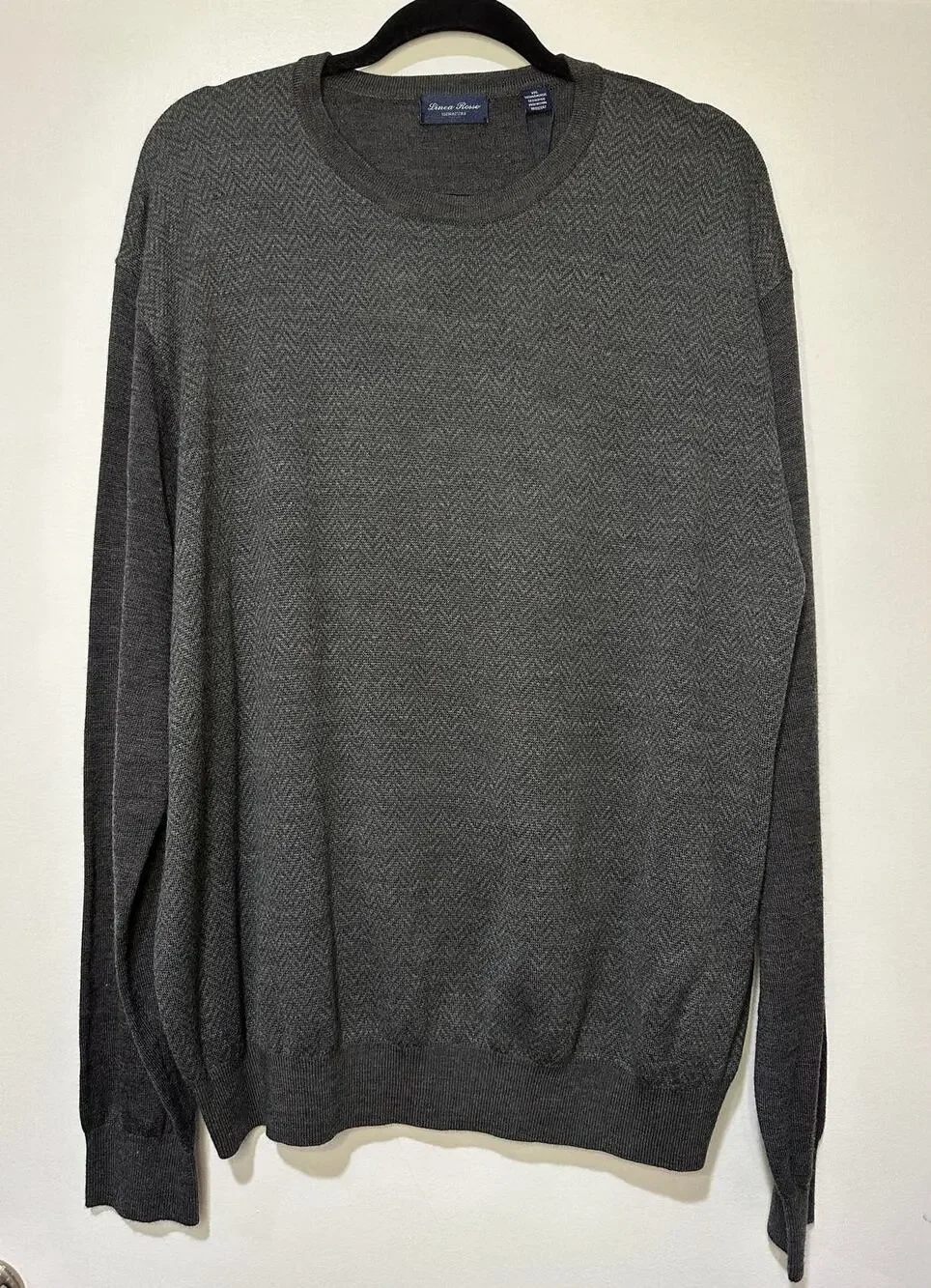 Linea Rosso Nordstrom Men's Charcoal Merino Wool Sweater Size XXL New w/ Tags